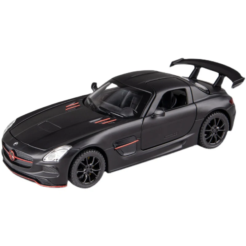 1:32 SLS Supercar lega auto diecast e veicoli giocattolo modello di auto suono e luce tirare indietro giocattoli per auto per i regali dei bambini