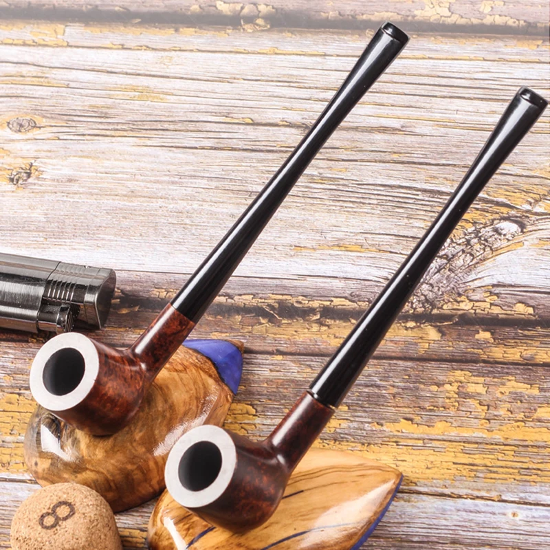 Top Quality Long Cigarette Holder Exquisite Food grade mouthpiece Long Handle Wooden Tobacco Cigarette Smoke Pipe