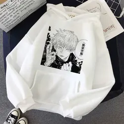 Jujutsu Kaisen Cool Comic Printing Women Oversize Hoodies 2021 Trendy Hip Hop Hooded Harajuku Gothic Women Streetwear Sweatshirt