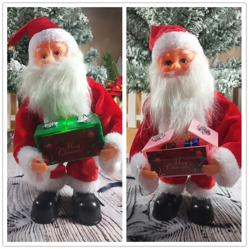 

Christmas Gifts Luminous Music Box Christmas Toys Electric Dancing And Singing Santa Claus Doll Kids Holiday Gifts