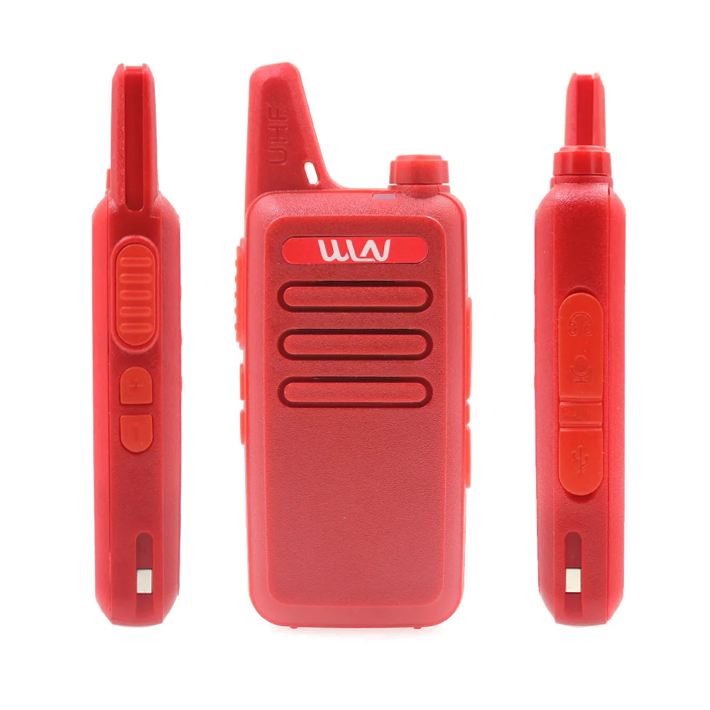 4 قطعة WLN KD-C1 راديو محمول صغير UHF 400-520MHz 5 واط اسلكية تخاطب 16 قناة UHF جهاز الإرسال والاستقبال