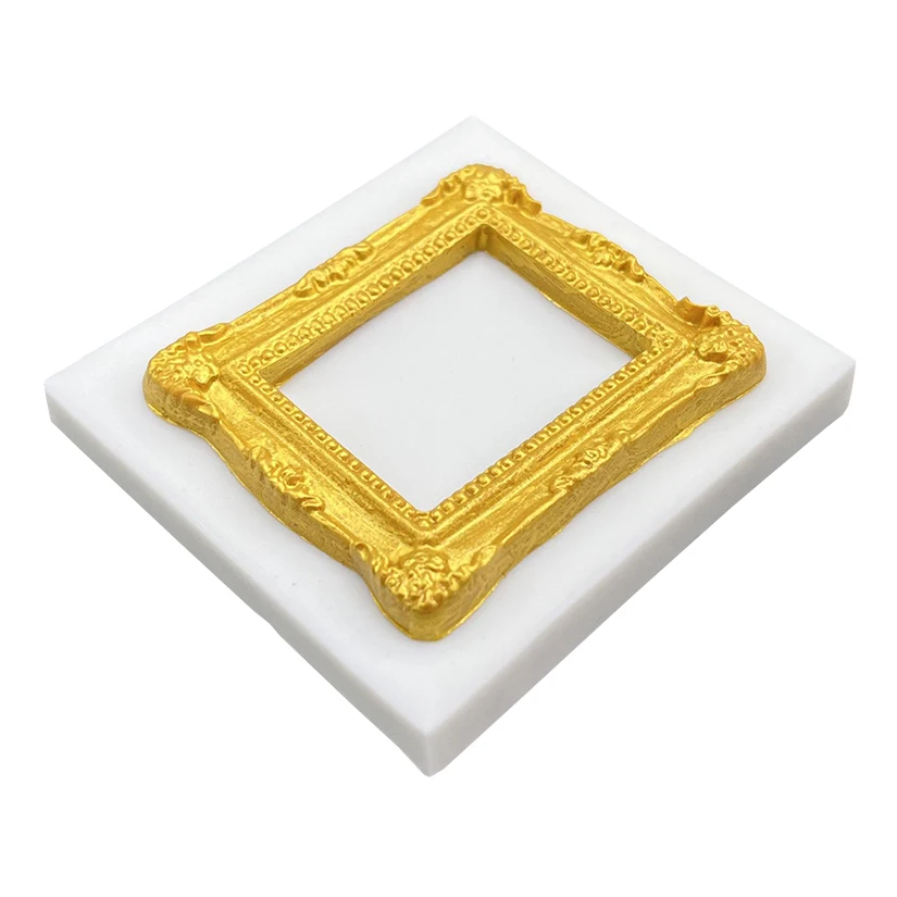 Photo Frame Silicone Mold Fondant Chocolate Sugarcraft Mold Cake Decorating Tools Baking Accessories