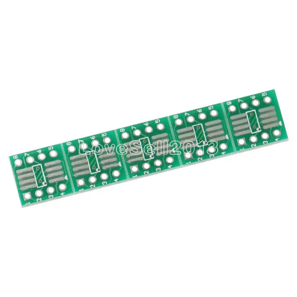 10PCS New Arrival SOP8 SO8 SOIC8 SMD to DIP8 Adapter PCB Board Converter Double Sides 0.65mm/1.27mm