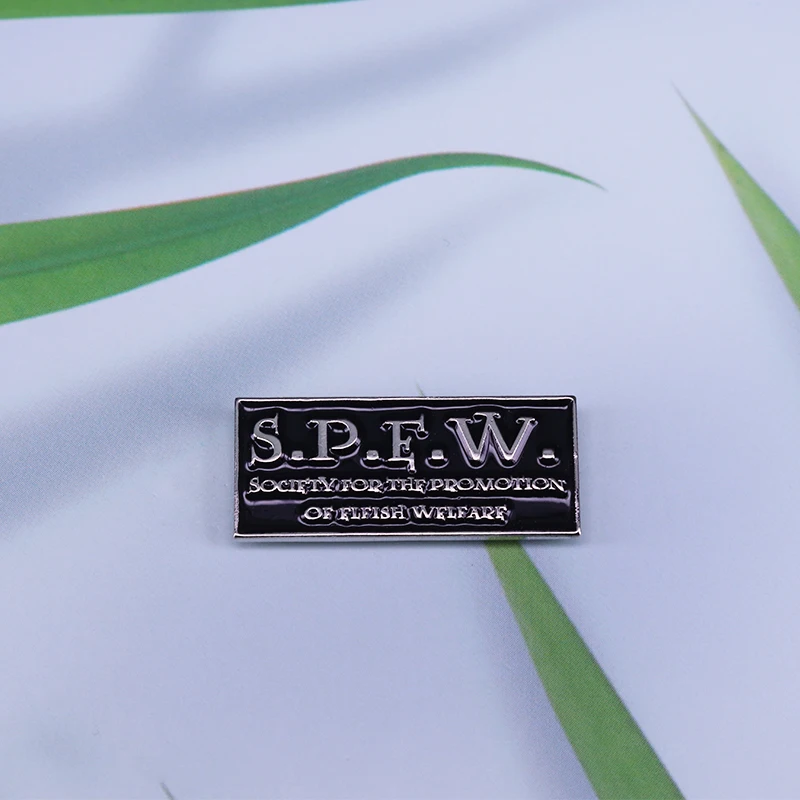 S.P.F.W  society for the promotion of fifish welfare enamel pin