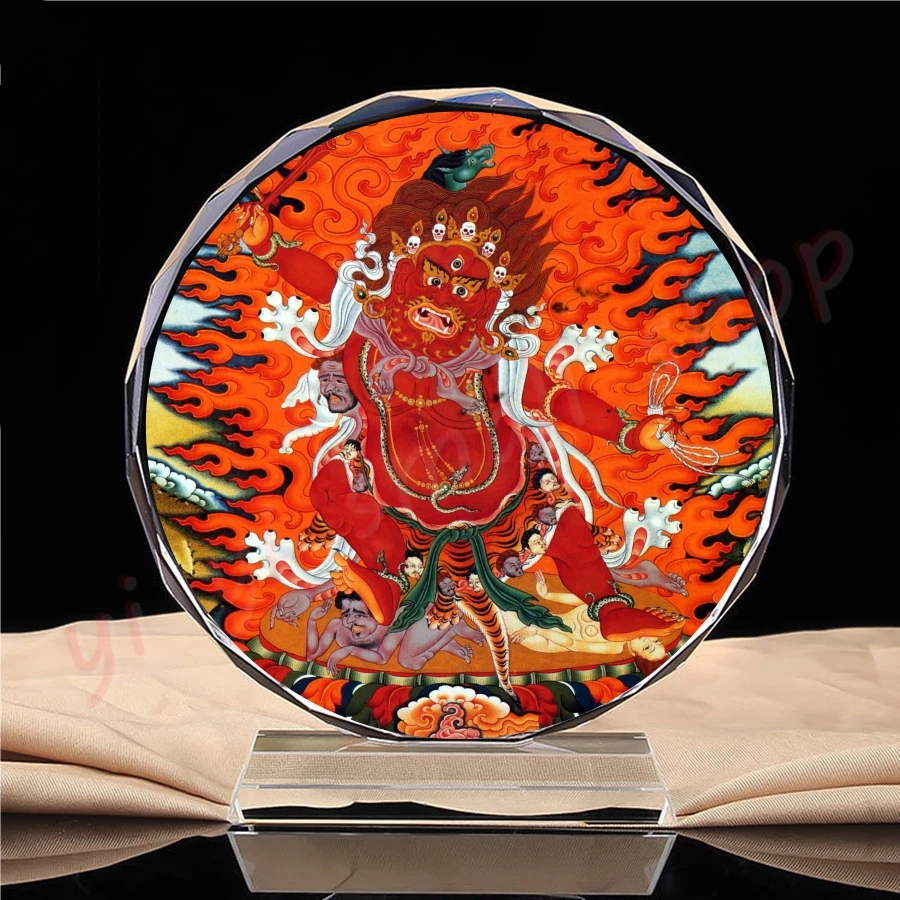 Tantric Dharma protector - Matou Ming King Buddha, Thangka portrait, altar supplies, crystal decorations, craft products