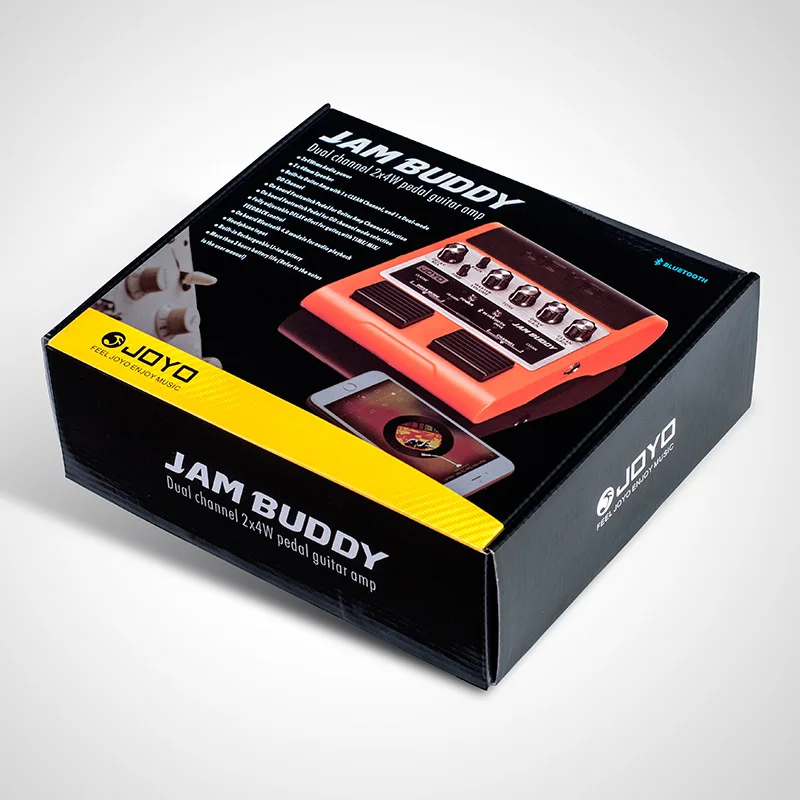 Amplificador de guitarra JOYO JAM BUDDY, canal duplo, estilo pedal, alto-falante amplificador com overdrive de atraso, efeitos limpos, BT4.0, 2x4W