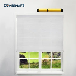 Zemismart Tuya WiFi Electric Cellular Shade Customized Honeycomb Blind Built in battery Alexa Google Home Timer Control