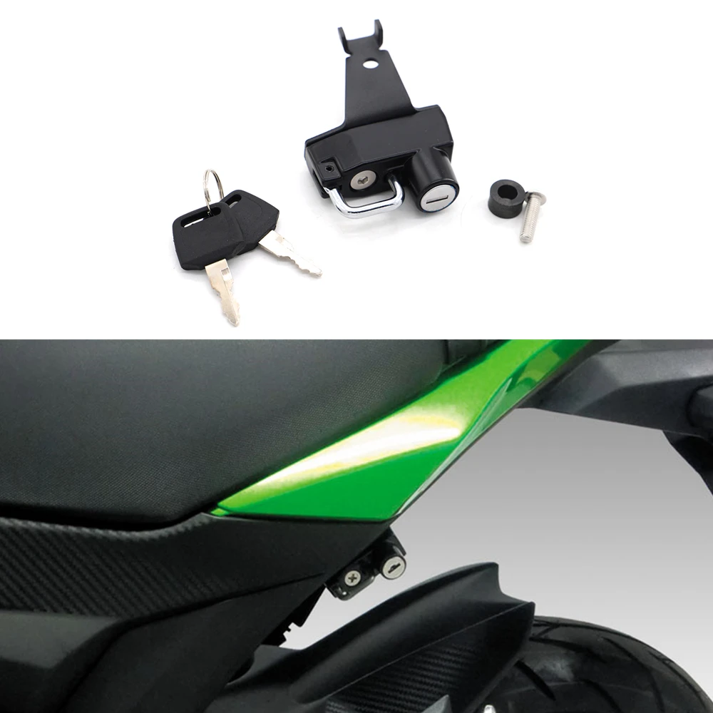 

Motorcycle Helmet Lock Anti-Theft For Kawasaki Z125/Pro 2016 and later