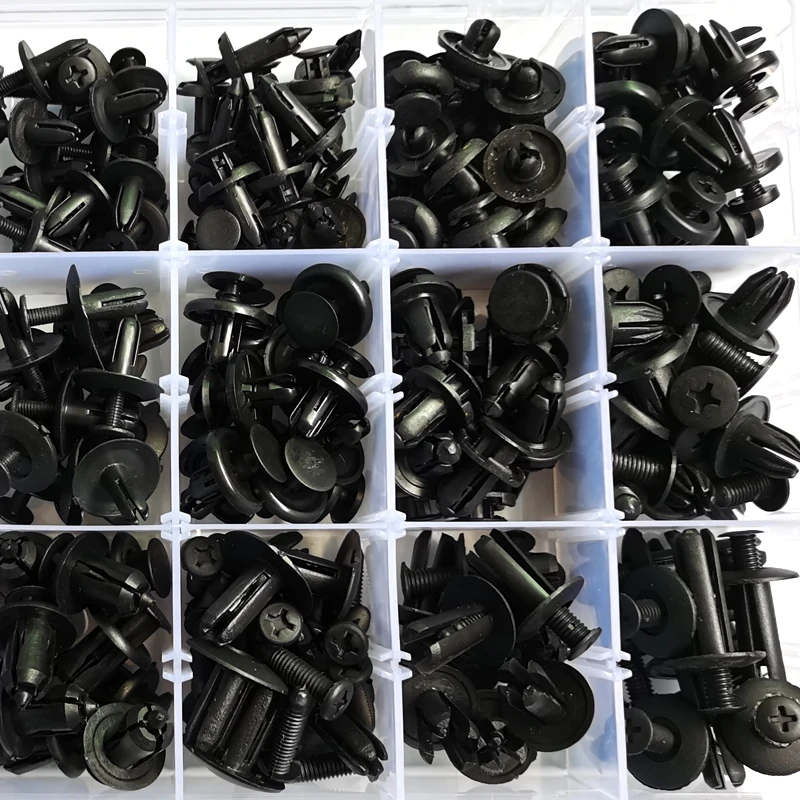 Car High Quality 18 Kind Fastener Clip Mixd 285Pcs Push Pin Bumper Driver Rivet Trim Panel Body Clip Box Kit