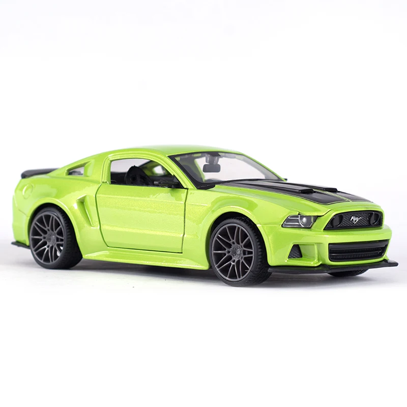 Maisto – Ford Mustang Street Racer 1:24 2014, voiture de sport statique, véhicules moulés, modèle de voiture de collection, jouets