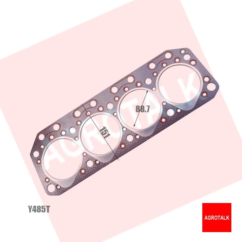 Y485T / YD1 485 , Set of gaskets kit including the cylinder head gasket, part number: