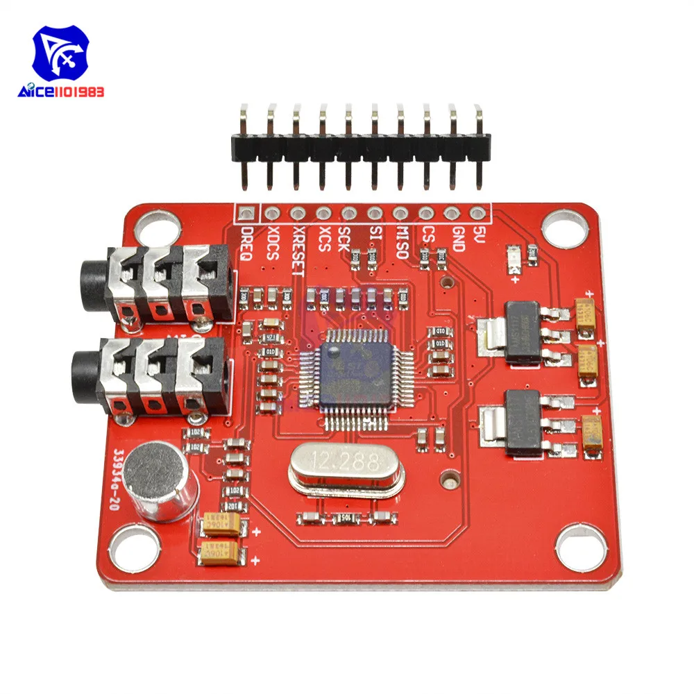 diymore VS1053 VS1053B Ogg Real-time Recording MP3 Module SD Card Slot for Arduino  Breakout Board VS1053B