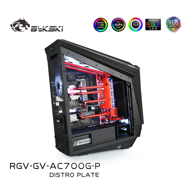 

Bykski Acrylic Distribution Plate Water Channel Solution for AORUS C700 GLASS Case /Kit for CPU and GPU Block /Instead Reservoir