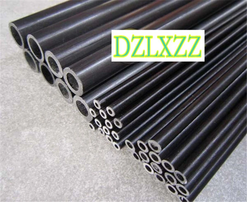 10pcs 600mm black glass fiber tube 3mm - 25mm Fiberglass tube glass steel tube hollow fiberglass rod