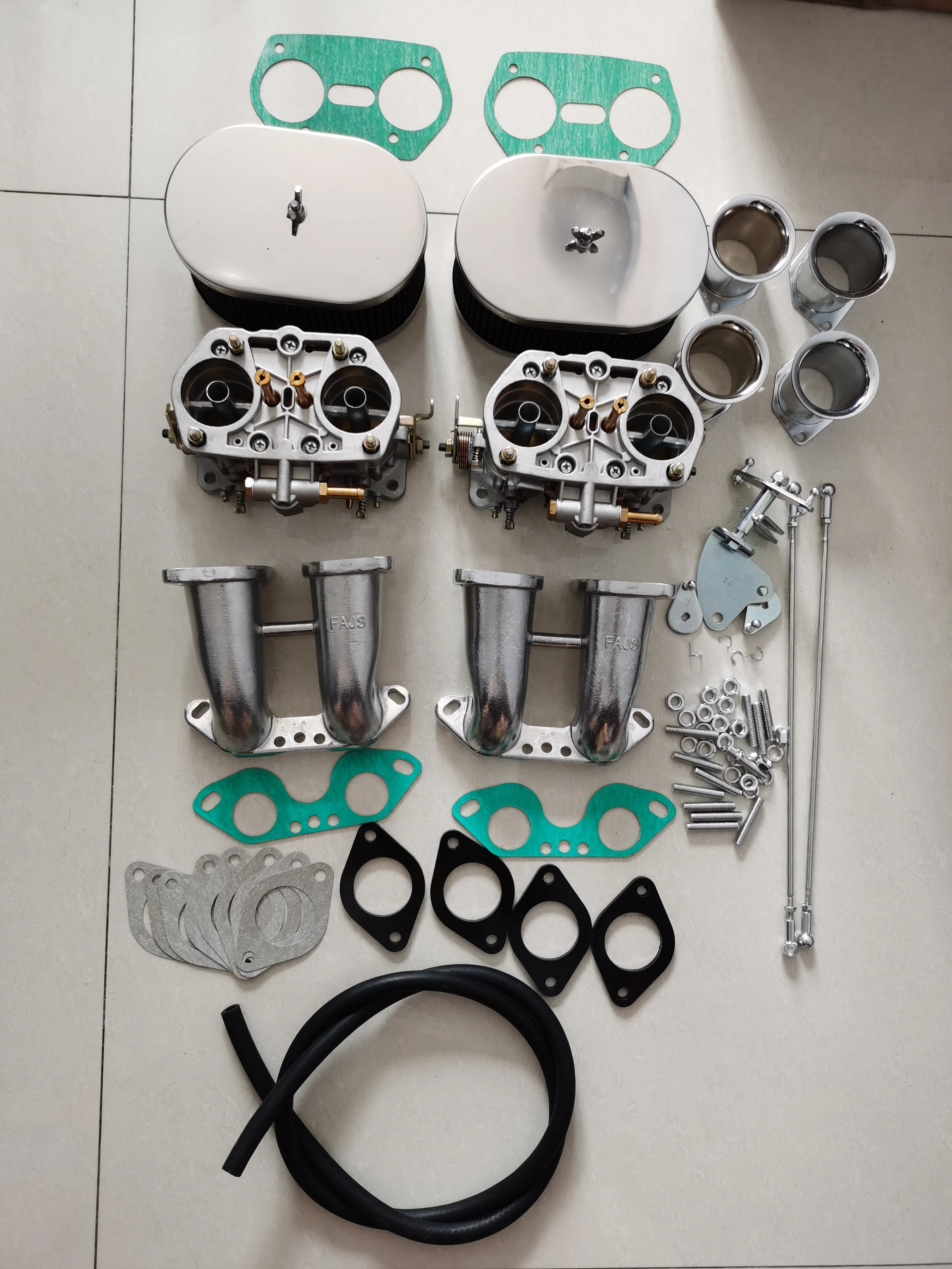 Dupla fajs 40idf carburador para v w tipo 4 fajs hpmx weber idf curto manifold