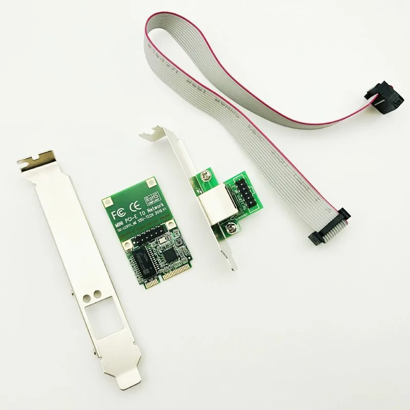 H1111Z Schede di Rete Mini PCI-E Scheda di Rete 1000Mbps Gigabit Ethernet 10/100/1000M NIC RJ45 LAN adattatore di rete per il Computer portatile Del PC