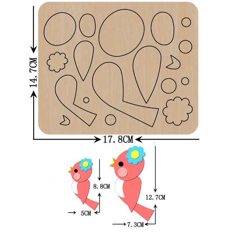 Woodpecker Bird Animal Cutting dies 2021 new die cut &wooden dies Suitable for common die cutting machines on the market