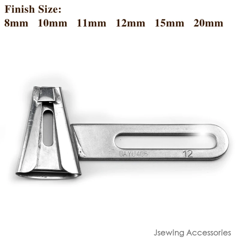 F342 Belt (Pant) Loop Folder Attachment Fit Double Needle Chainstitch / Coverstitch Sewing Machine KANSAI 2000C DY406 6 Size