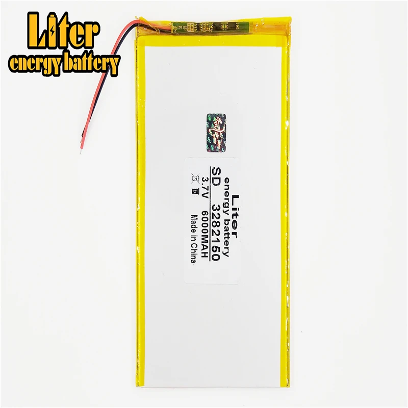 3282150 3.7V 6000mAH(Real 6000mAh) 3280150 Li-ion battery for V88, V971, M9 Tablet PC, 3.2*82*150mm