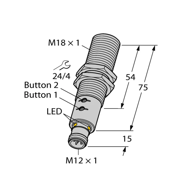 RU40U-EM18E-LIU2PN8X2T-H1151/3GD Ultrasonic Analog Pnp Ranging NPN Sensors