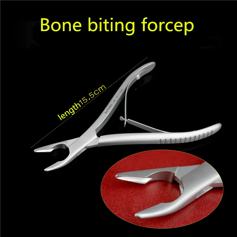 

Orthopedic instrument medical single joint Bone bite forcep straight head elbow biting rongeur scissors cutter olecranon Plier