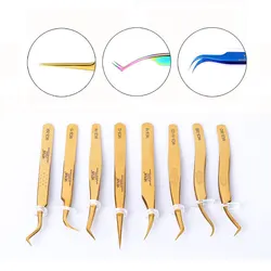 VETUS High Precision Eyelashes Tweezers Professional For Volume Eyelash Extension Excellent Closure Superhard Makeup Tweezer