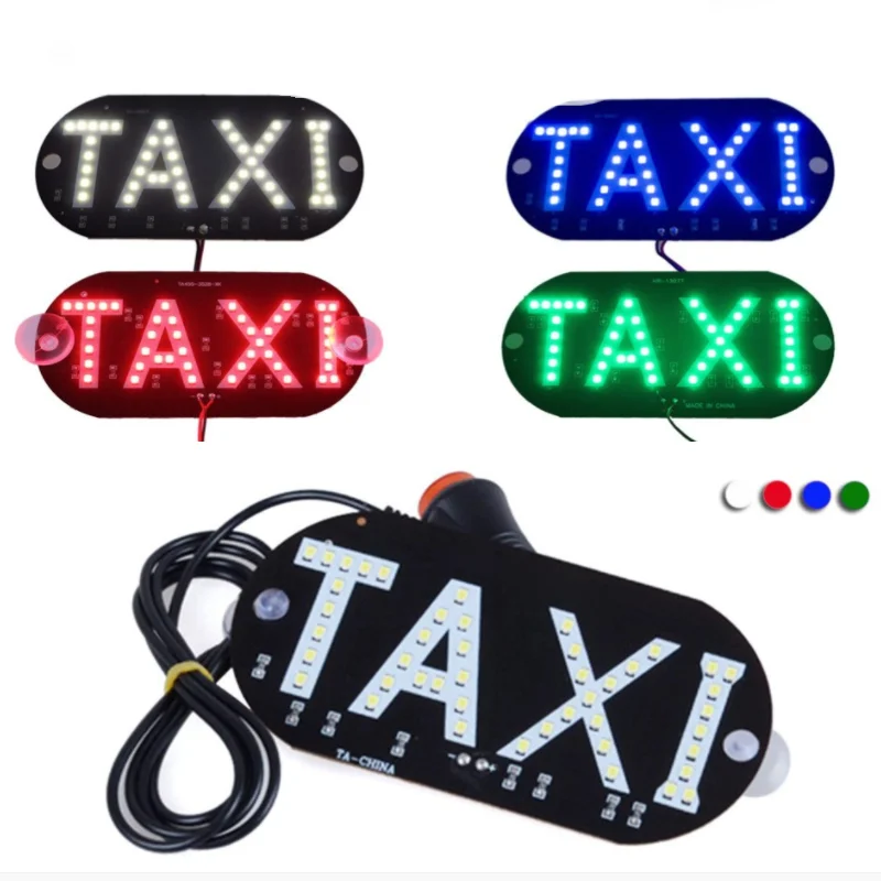 1Pc 12V LED Car Taxi Cab Indicator Brand New High Quality Energy Saving Long Life Lamp Windshield Sign Windshield Lamp