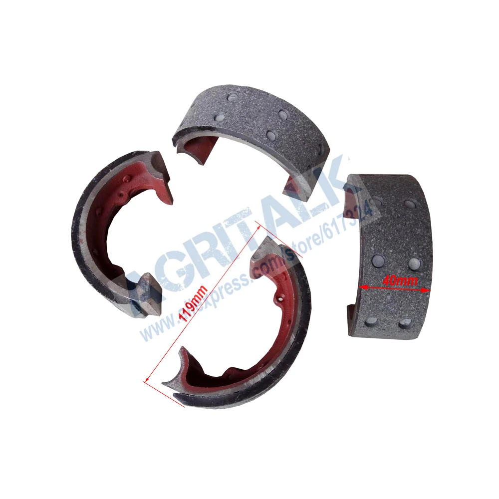 

set of brake shoes for one tractor use for Lovol tractor FT254 / FT250 , part number: 220.43.012