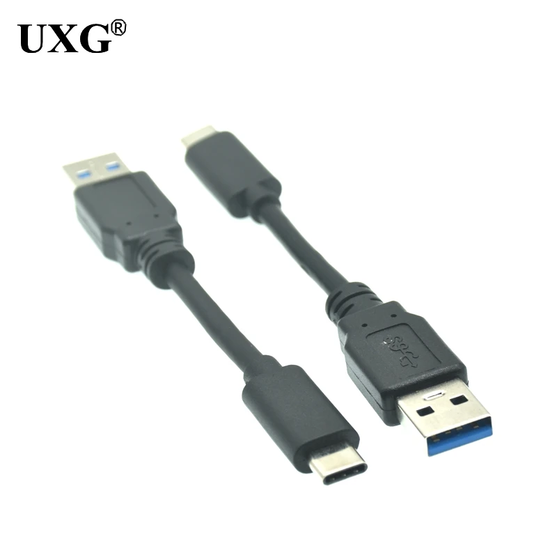 Кабель USB Type-C для Samsung Galaxy S9 Note 8 9, 10 см, USB 3,0 Type-C, USB C, а, кабель для быстрой зарядки и передачи данных Huawei P10 P40 Pro