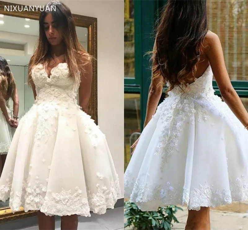 

Wedding Dress Lace Wedding Gown Sweetheart Ball Gown White Ivory Summer Vestido De Noiva Bridal Dresses Robe De Mariee