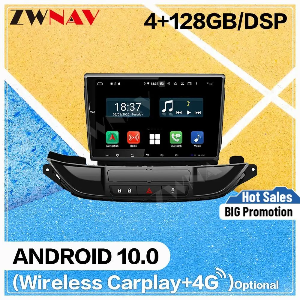 128GB Carplay Android 10.0 screen DVD Player for OPEL Astra J 2015 2016 2017 WiFi GPS Navigation Auto Radio Stereo Head unit