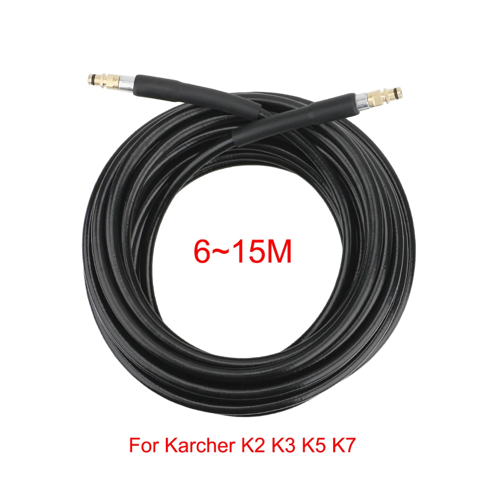 Nozzles For Karcher Serie K Water Hose High Pressure Gun Cleaner Tube 6/10/15meter Car Washer Motorcycle Cleaning Pipe Extension