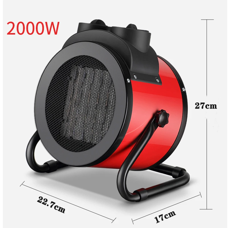 2000W elektryczny podgrzewacz pokojowy wodoodporny IPX4 łazienka Mini wentylator cieplej PTC ogrzewacze pomieszczeń z 3 trybami do garażu domowego biura