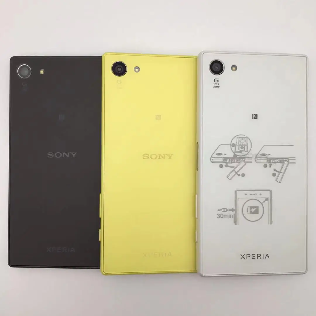 Sony-Smartphone Xperia Z5 Compact E5823, Téléphone Portable Reconditionné et Débloqué, 2 Go de RAM, 32 Go de ROM, Dean Android, Façades-Core, 23MP, 2160p