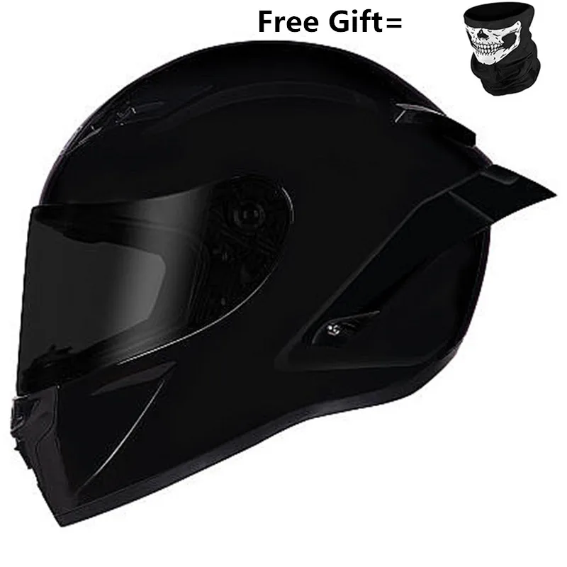 Volledige Gezicht Motorhelm Motocross Racing Met Regenboog Vizier Helm Casco De Moto Capacete Dot Goedgekeurd Kask Matte Black