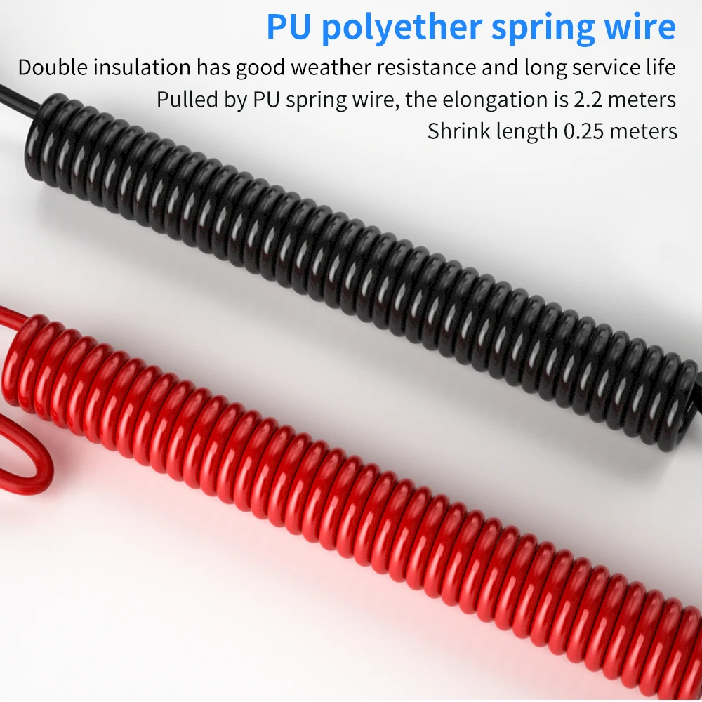 LUXIANZI 20A 1000V Đồng Hồ Vạn Năng Đo Kiểm Tra Dẫn Kéo Dài 2.2M Silicone-Dây Cho Nhiều Máy Đo Kiểm Tra Có Thể Thay Thế Được Cá Sấu kẹp