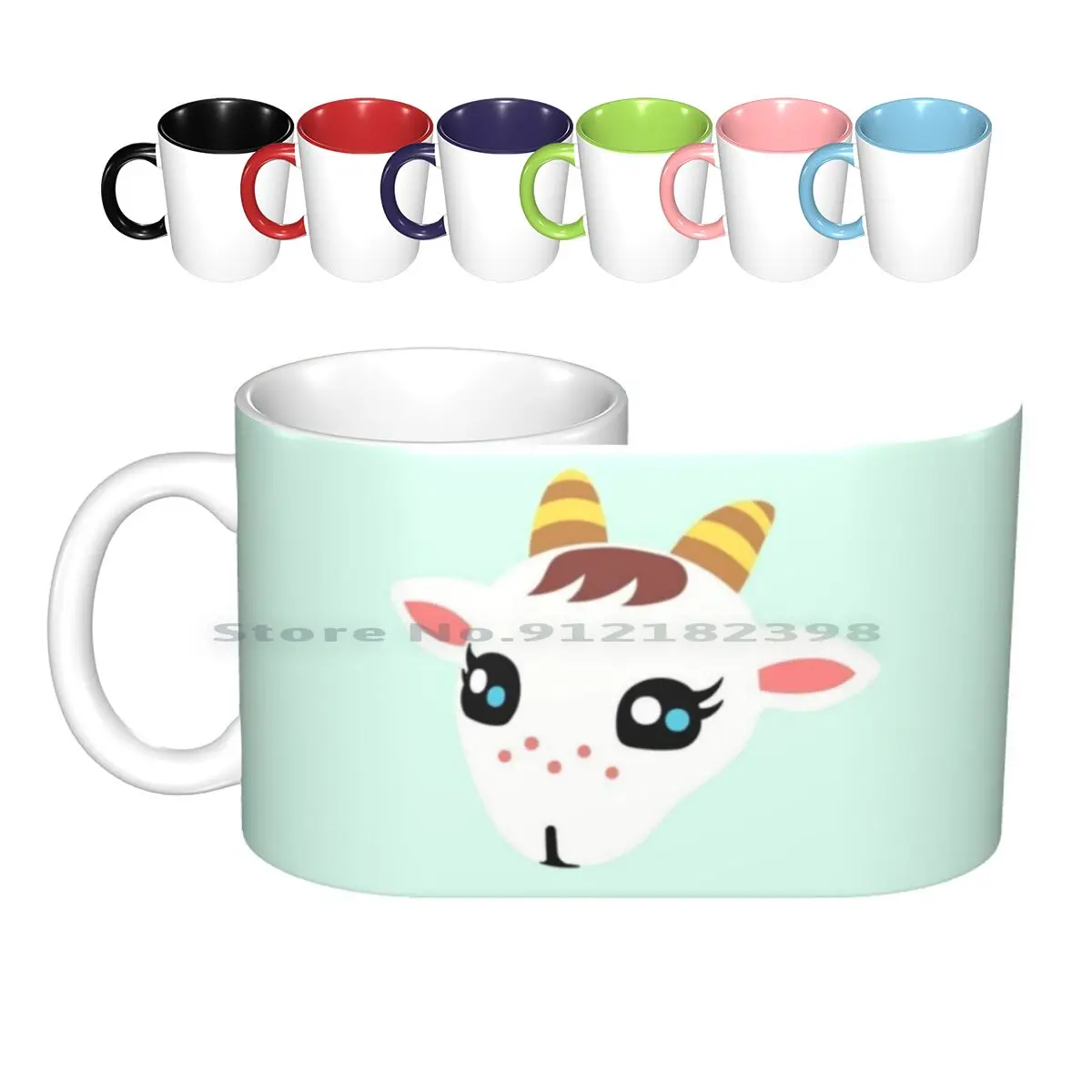 Animal Chevre Icon Ceramic Mugs Coffee Cups Milk Tea Mug Animal Animal Chevre Animal New Horizons New Horizons Animal Animal