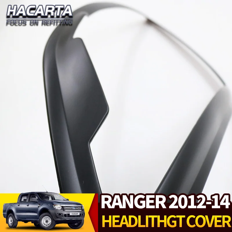 FREE SHIPING 2012-2014 Ranger Black color front lamp cover Head light cover 2PCS, accessory RANGER wildtrak accessories