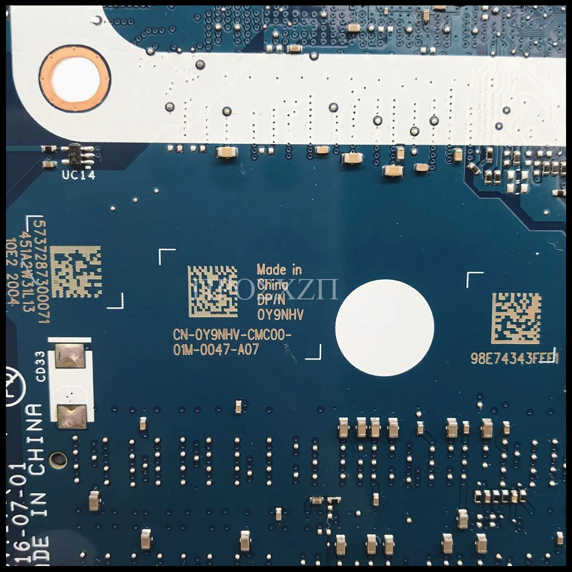 CN-0Y9NHV 0Y9NHV Y9NHV de alta qualidade para 7460 7560 5468 5568 Laptop placa-mãe LA-D821P com SR342 i5-7200U CPU 100% totalmente testado