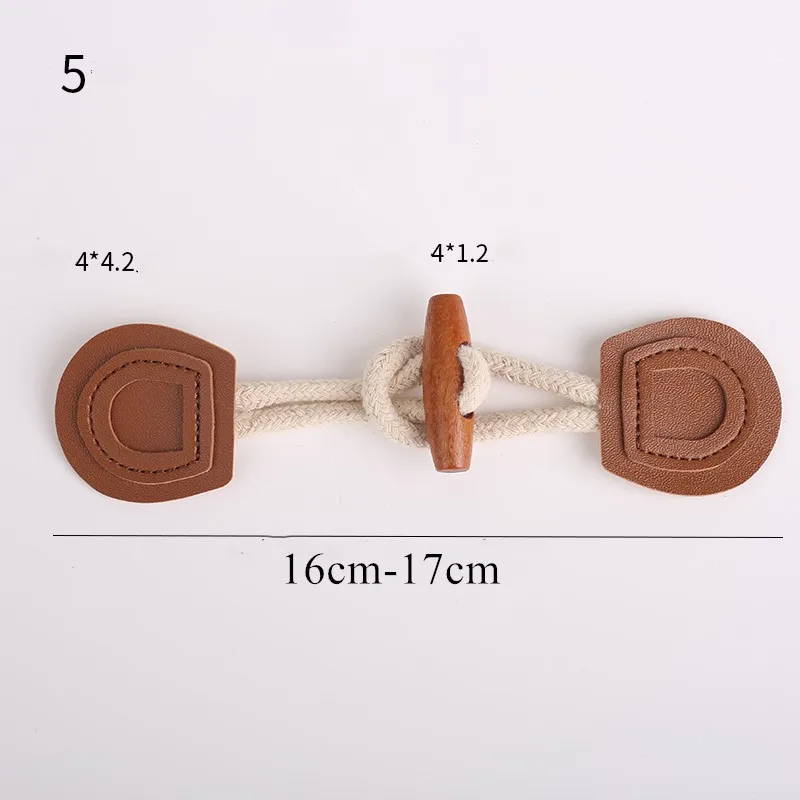 Horn Toggle Closure Clasp Closure Buttons Clothing Garment Ornaments Fasteners Jacket Duffle Sewing DIY Apparel Crafts 20pcs