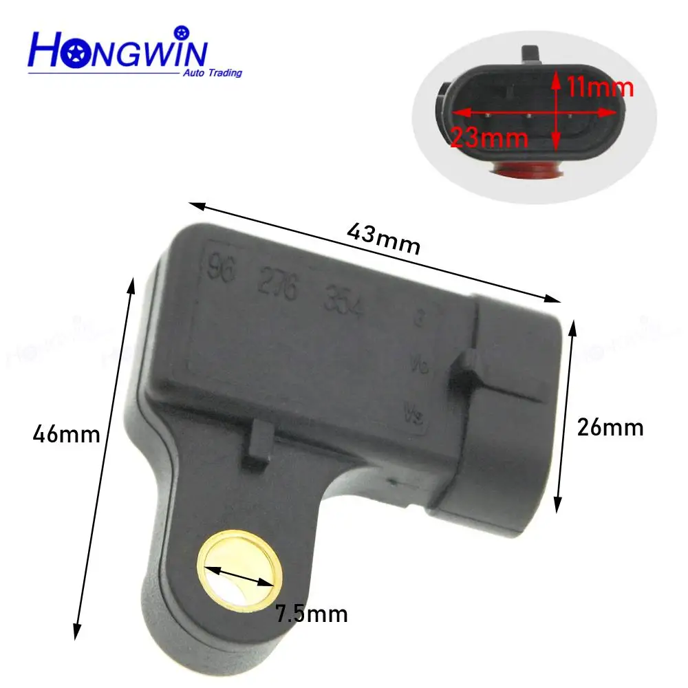 96276354 مدخل الهواء المنوع apsolute ضغط خريطة الاستشعار التوصيل ل شيفروليه دايو لانوس ليجانزا نوبيبا ريزو 1.6 1.8 2.0L