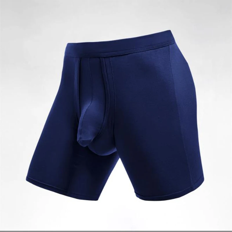 Sexy du! Neuankömmling Herren Langbein Sport sexy Beutel Tasche Boxer Unterwäsche Faser atmungsaktive Boxershorts