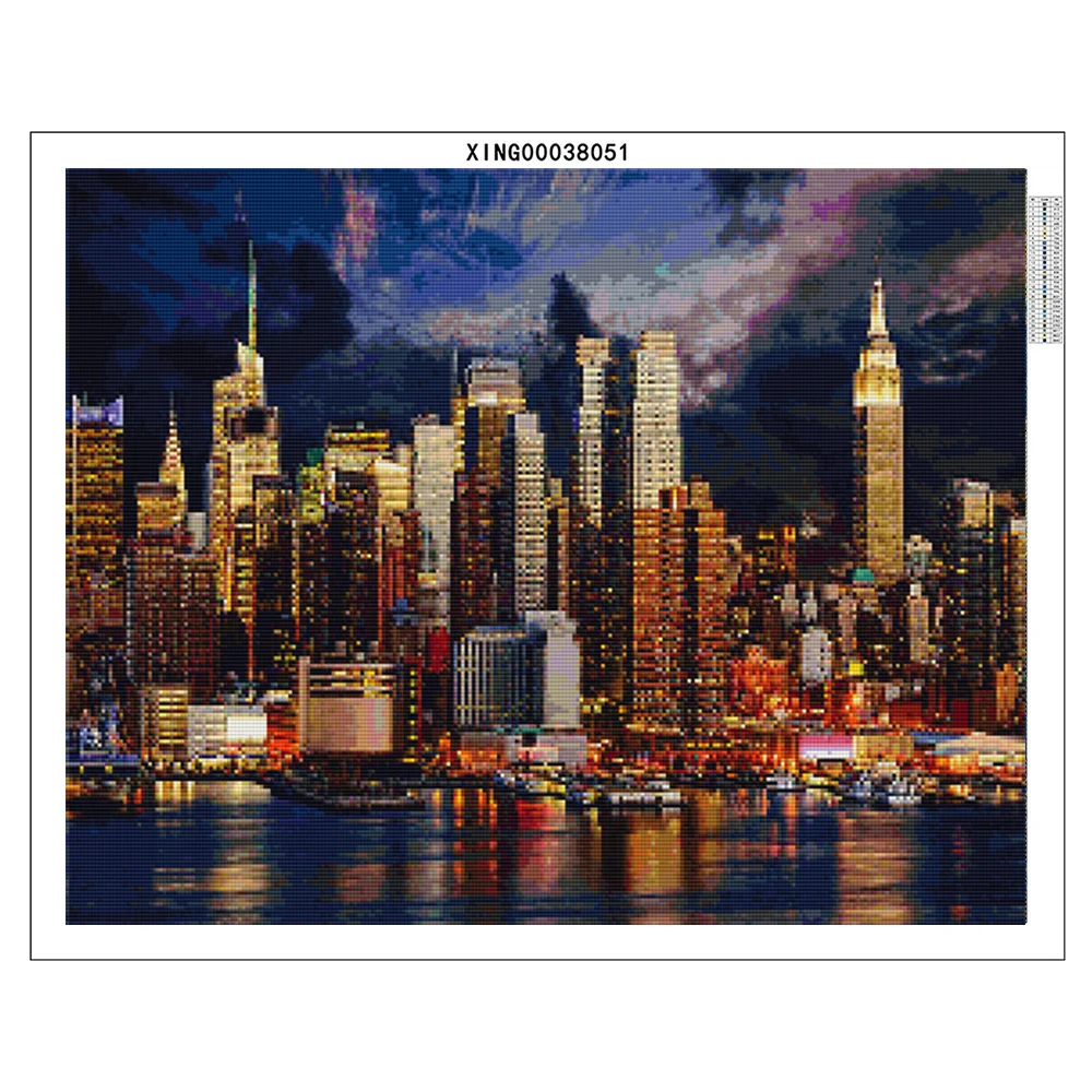 DIY Diamond Painting New York Building Picture Rhinestones Diamond Embroidery City Landscape Mosaic Home Decor