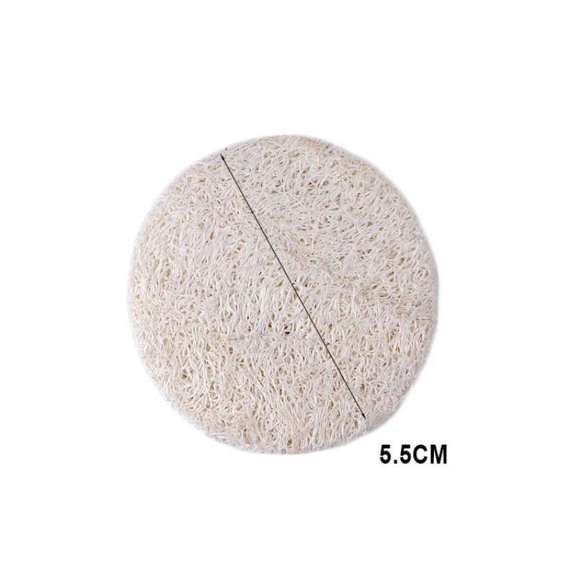 10 Pcs Natural Loofah Sponge Exfoliating Facial Body Scrubbers Pad For Body Skin Cleansing Pad Bath Products