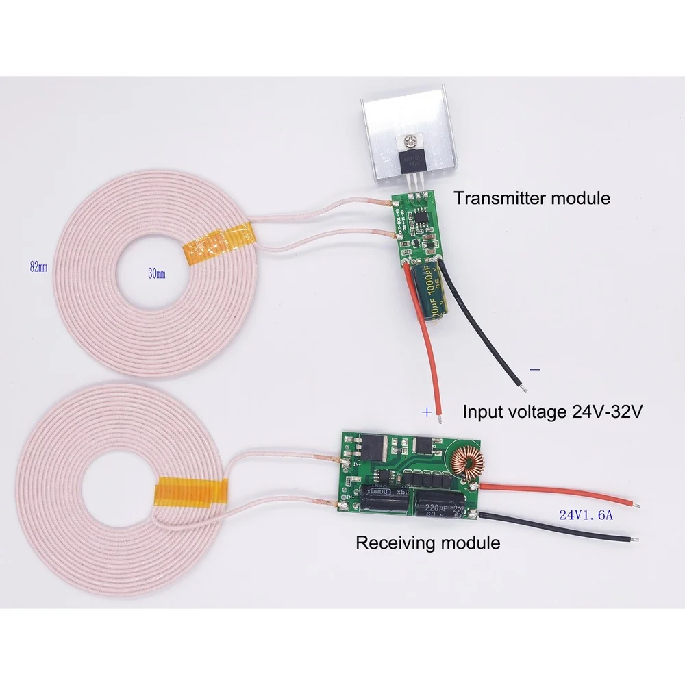 

36W High-Power Holographic Animation Fan Advertising Machine Wireless Power Supply Wireless Charging Module