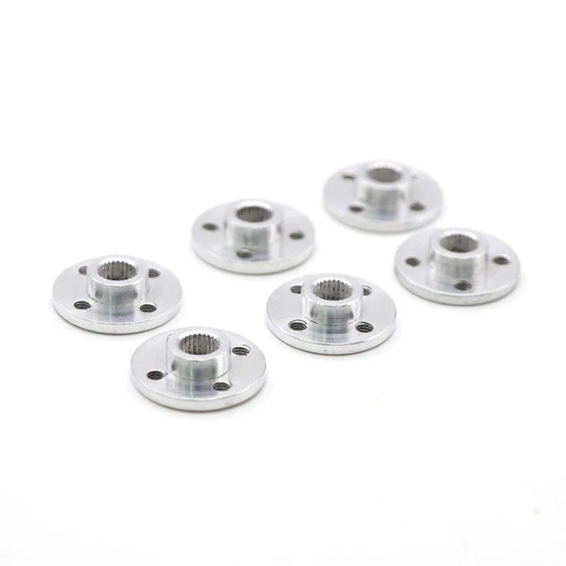 5PCS/10PCS Aluminum Metal 25T Servo Arm Round type Disc Matal Horns For MG995 MG996R MG945 MG995 MG946 Rc Servos ACE Robot Car