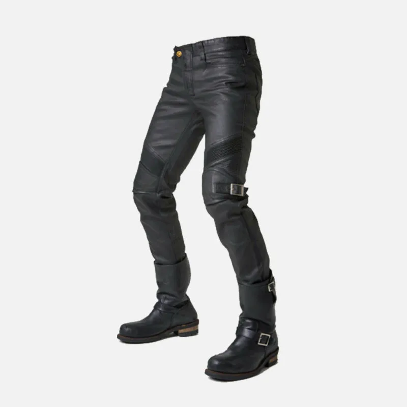 Retro motorcycle pants motorcycle jeans men and women coated cycling pants racing pants with 4 Pads