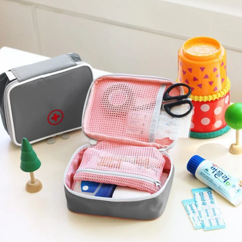 Portable Emergency Medicine Bag Home First Aid Kit Medical Emergency Kits Organizer Outdoor Travel Medicine Pill Storage Bag