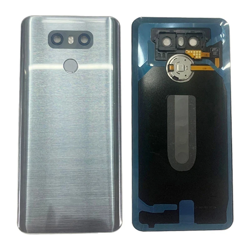 Battery Cover Rear Door Housing For LG G6 LS993 US997 VS998 Back Cover Case with Fingerprint Button+Camera Lens+Adhesive Tape