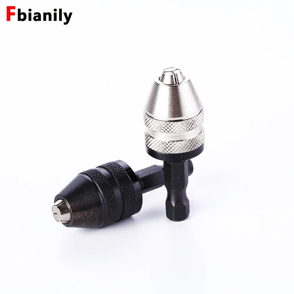 1pc Quick Change Keyless Drill Chuck Screwdriver Impact Driver Adaptor  Shank Drill Bit Tool Quick Change Convertor Adapter